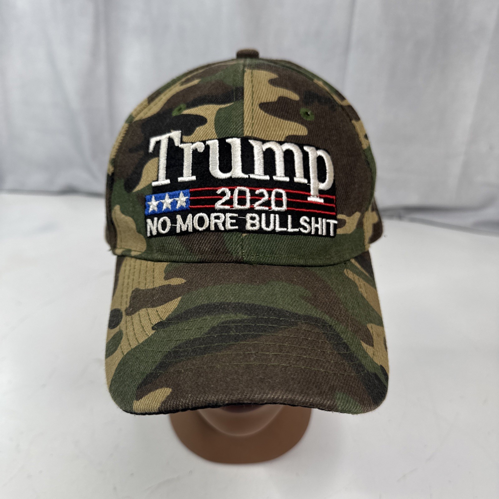 Donald Trump 2020 Election Hat No More Bull**** Cap Camo Hunter Adult Adjustable