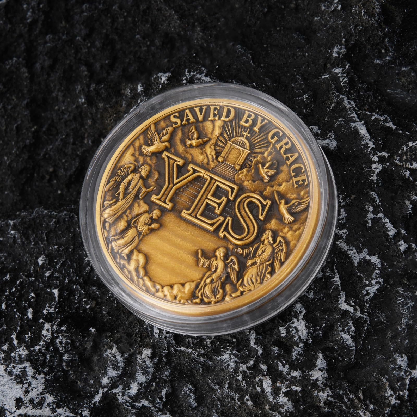 Angel’s Gate Decision Coin – Dual-Sided YES/NO Flip Coin (Single Coin)