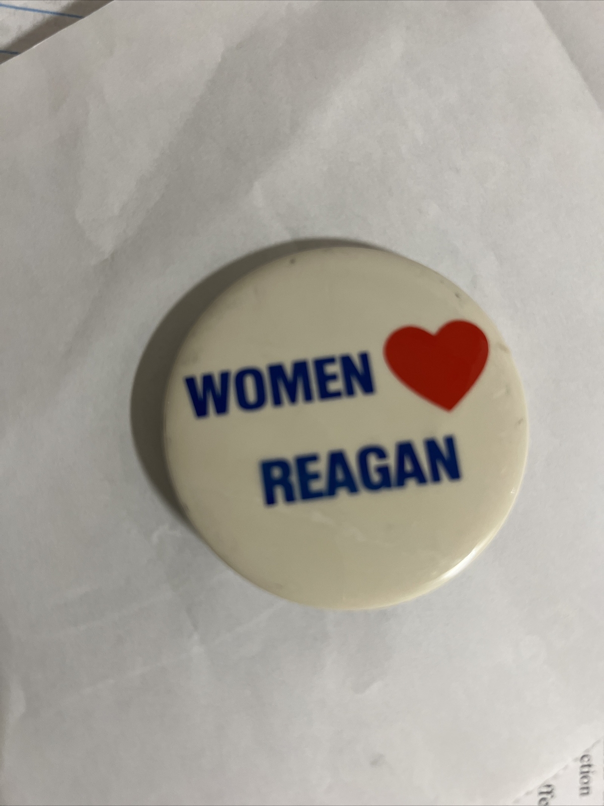 Women love (heart) for Reagan Button Pin Campaign Button 2.25″ Ronald Nancy nice