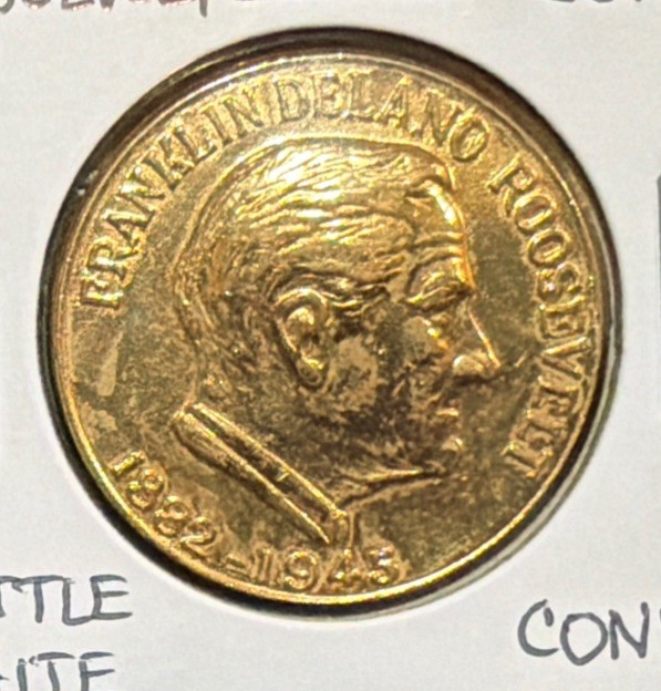 1945 Franklin D Roosevelt Little White House,Warm Springs-Georgia Token-29MM