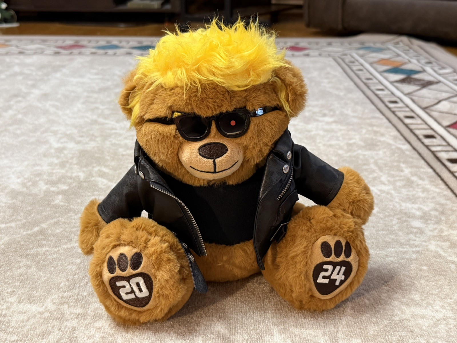 Trumpinator Teddy Bear Donald Trump Terminator Plush Toy 2024 I’ll Be Back 11″