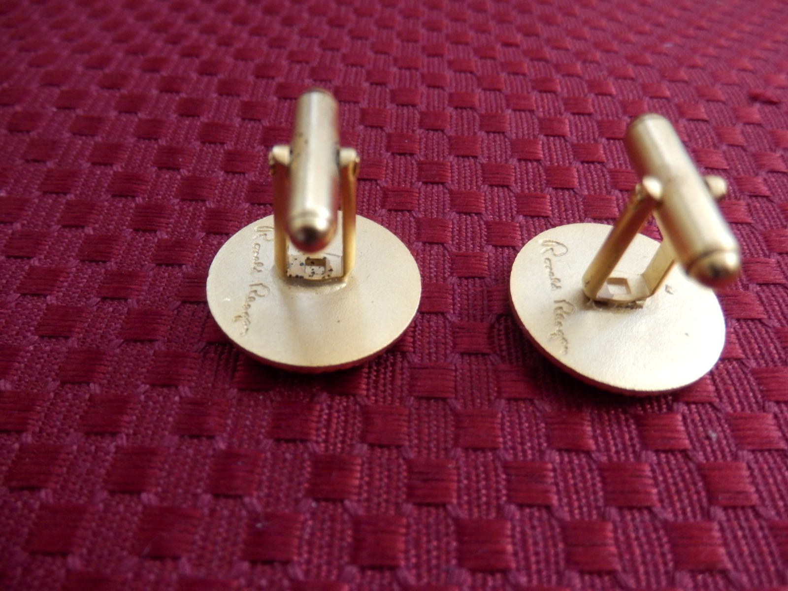Ronald Reagan White House Issue Cobalt Cuff links