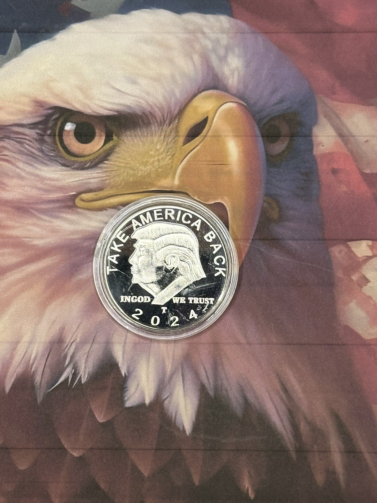 2024 Donald Trump Gold & Silver Commerative Coin Bundle(4) “TAKE AMERICA BACK”