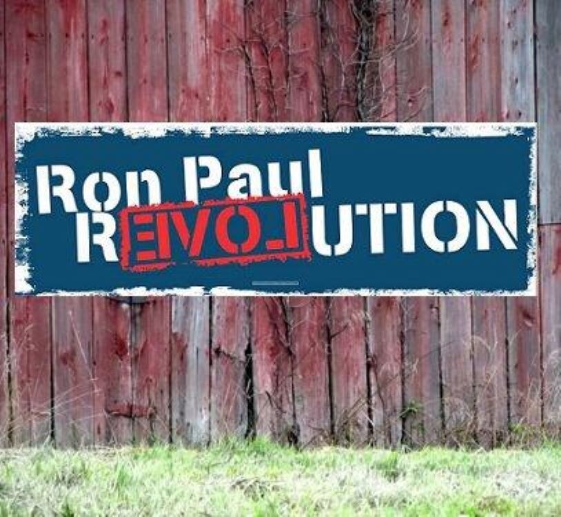 Official Ron Paul 2012 REVOLUTION Banner, 6′ x 2′, Vinyl 