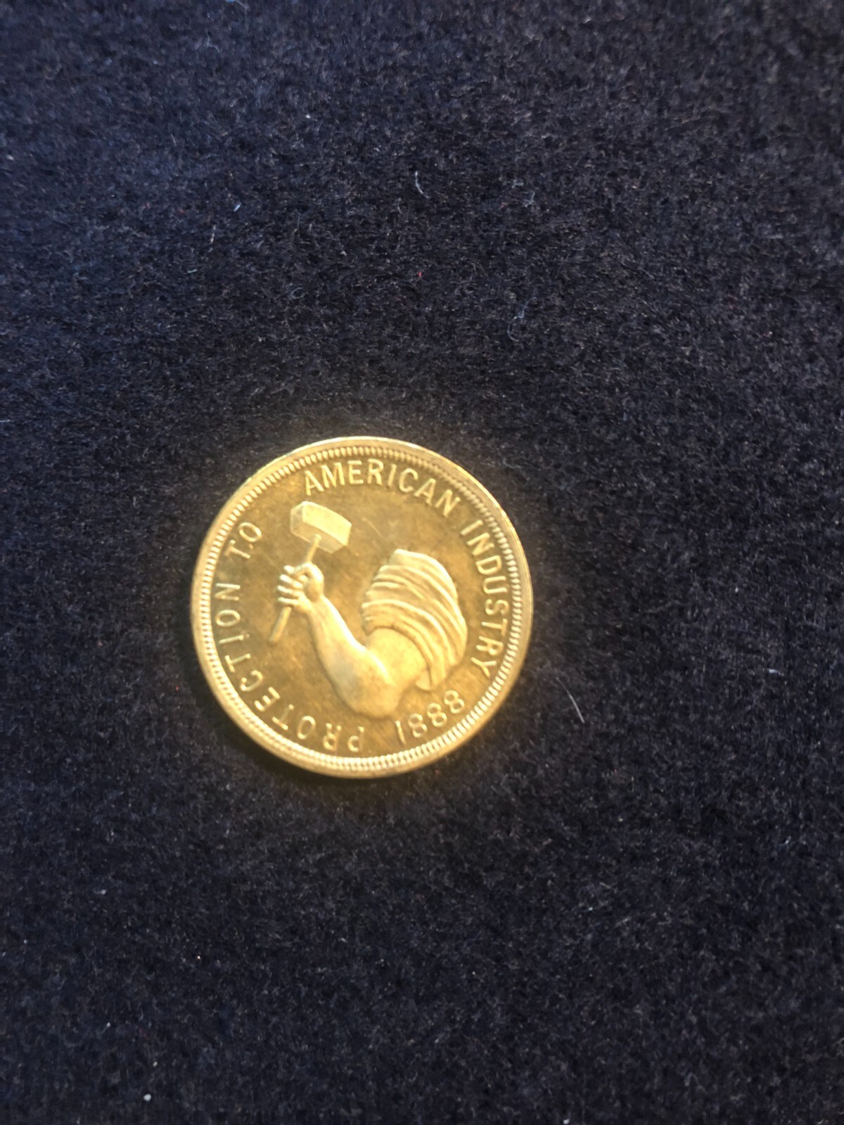 1888 Benjamin Harrison & Levi Morton Republican Presidential Campaign Token