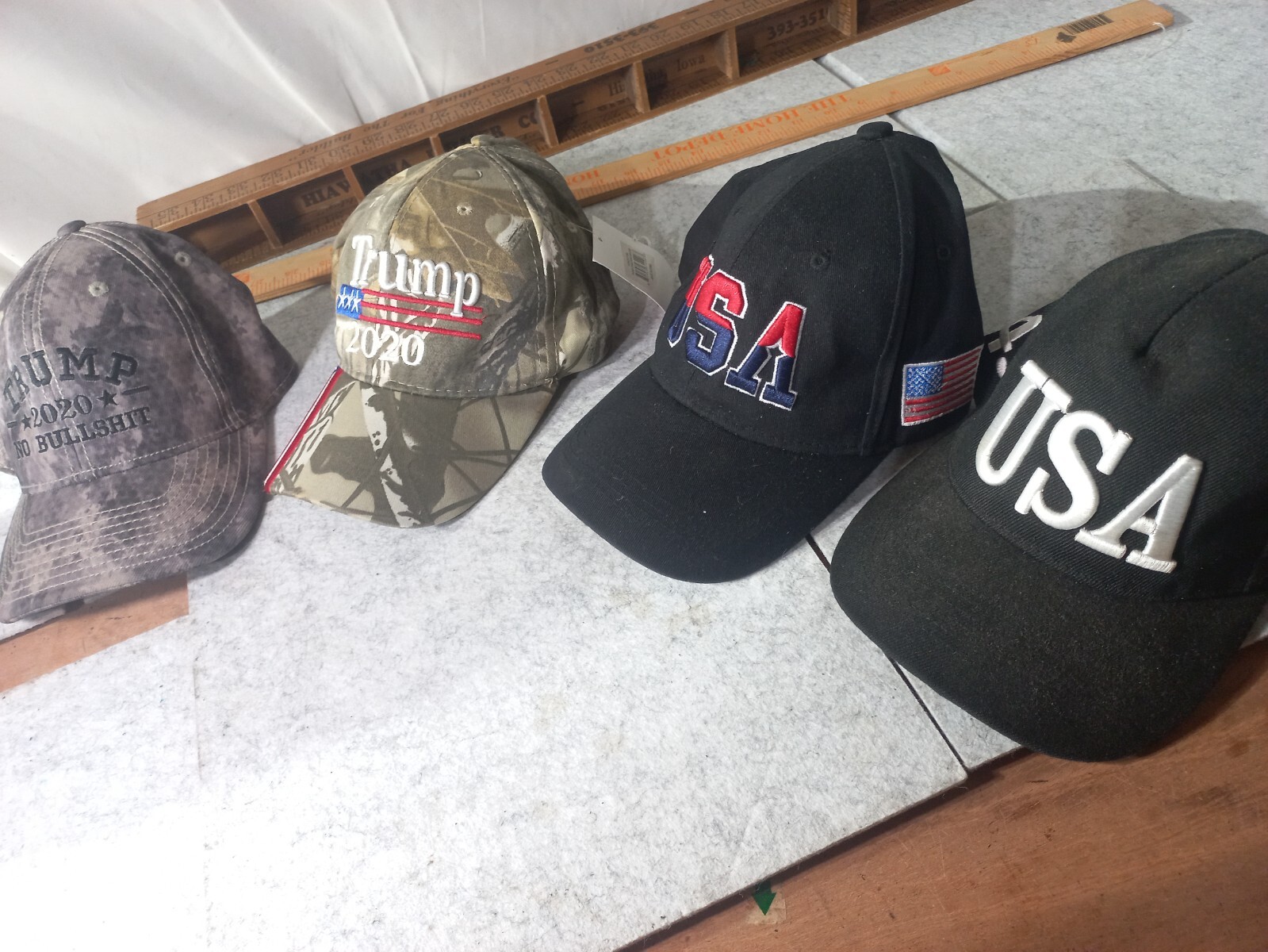 4 2020 DONALD TRUMP OFFICIAL USA CAPS HAT – NO Bullshit Krype Camo & other Camo