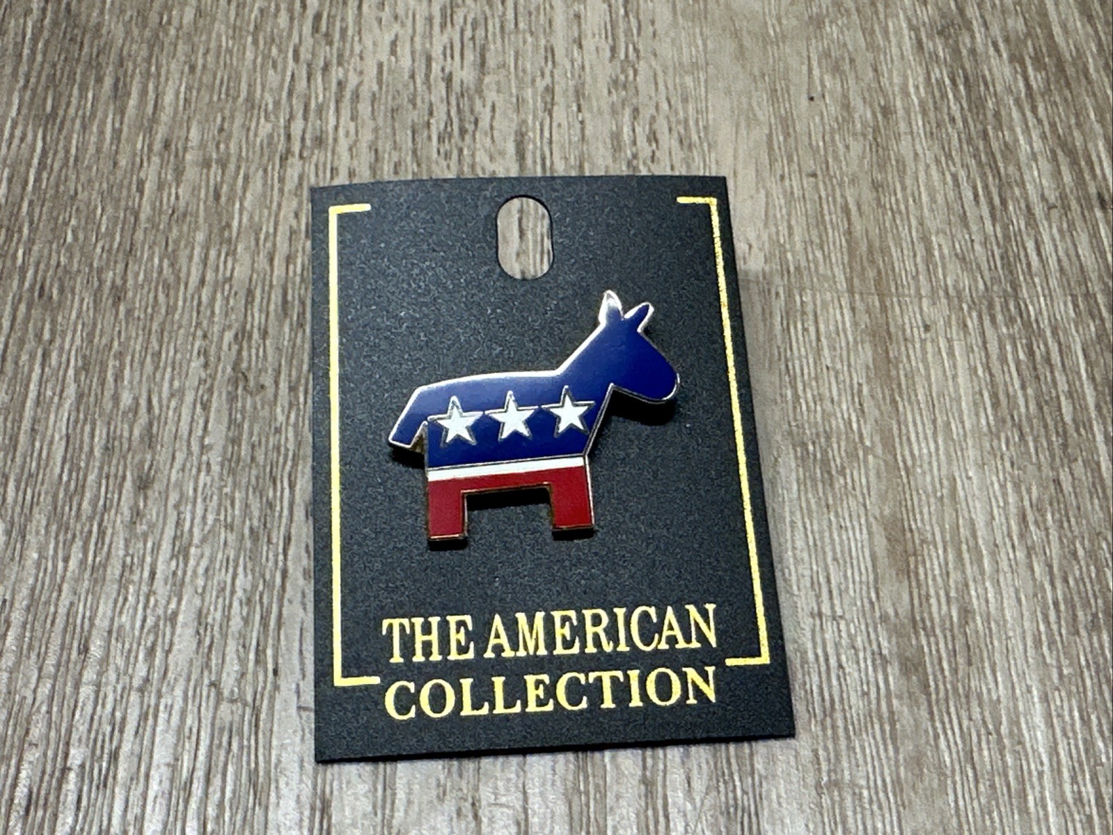 Red White And Blue USA Democratic Donkey Lapel Pin – The American Collection.