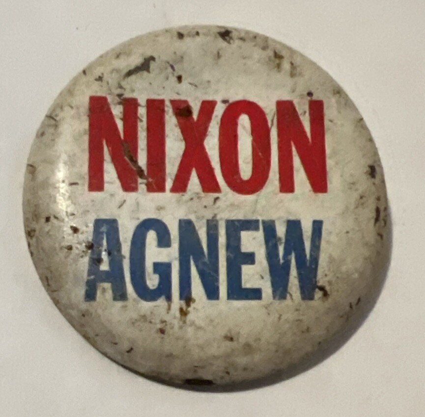 nixon agnew pin damaged