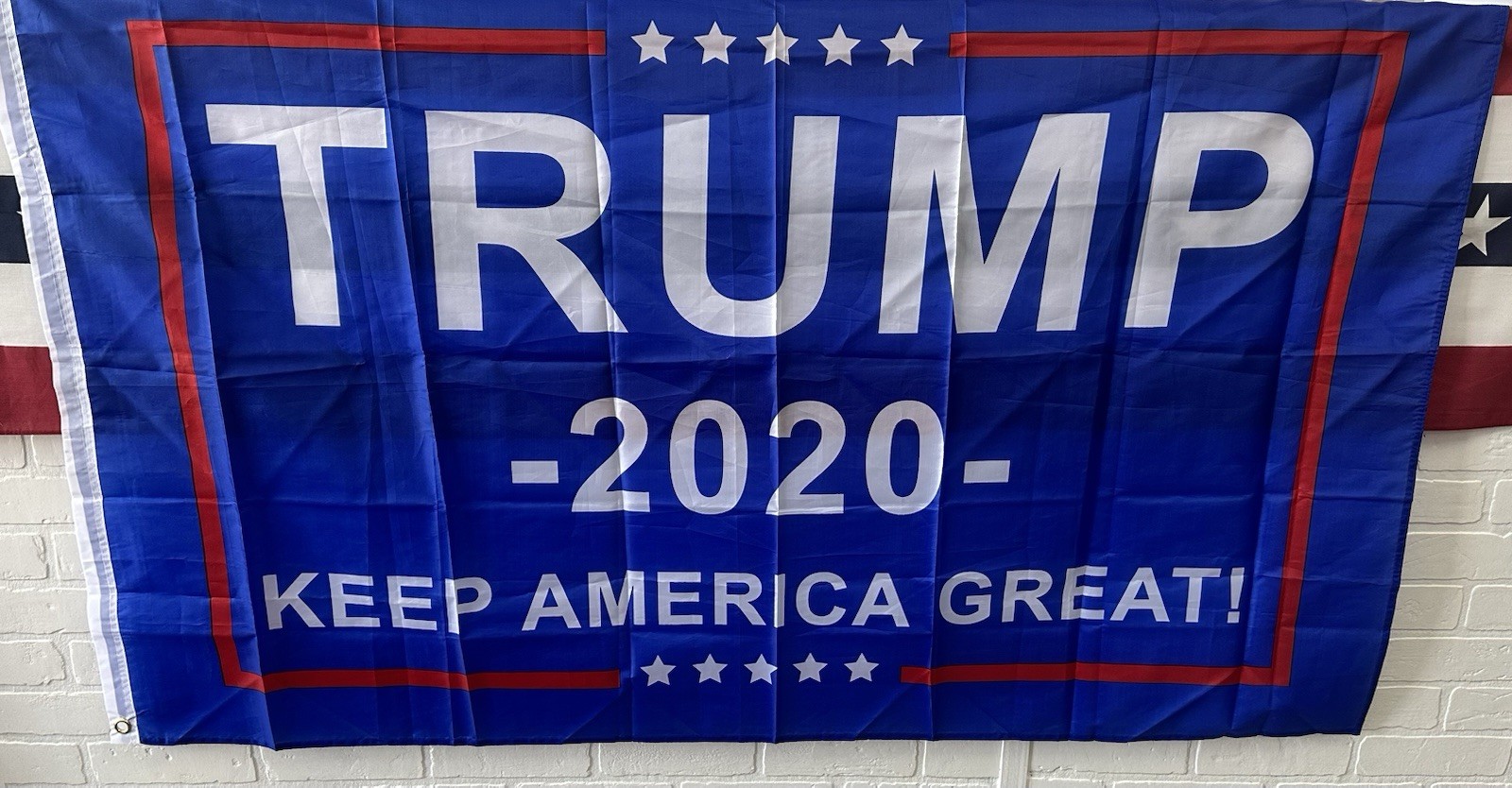 Trump Keep America Great! Blue Nylon Poly 3’x5′ Flag Banner Sealed In Bag 2020