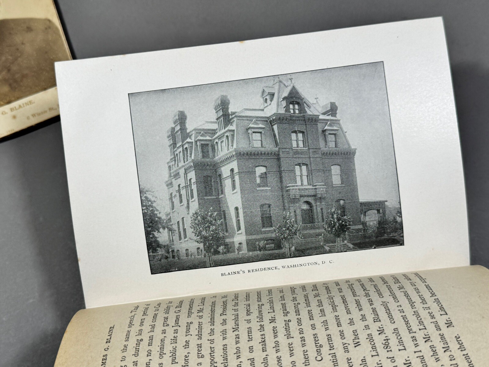 Life of James G. Blaine Presidential Candidate Maine Photograph & Book Lot