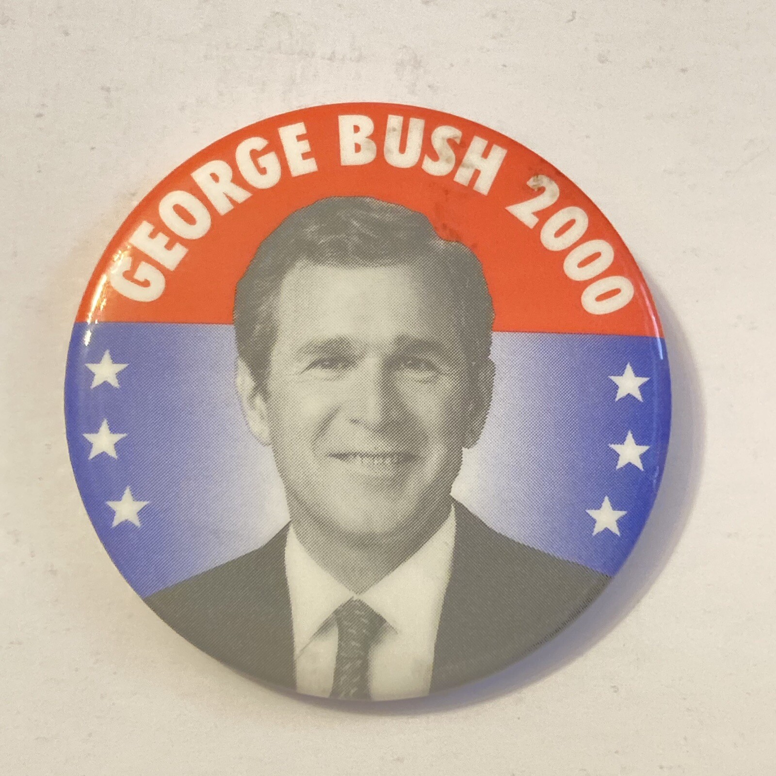 George W Bush 2000 Presidential Campaign Button 2.25 in. Political Pin