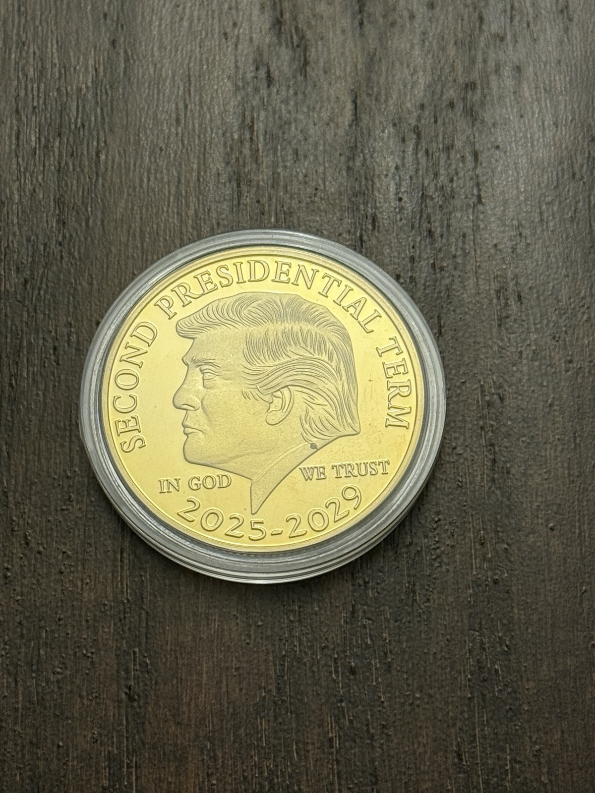 Presidential Seal -2025 -2029 – Trump Challenge Coin – Gold Colored-New