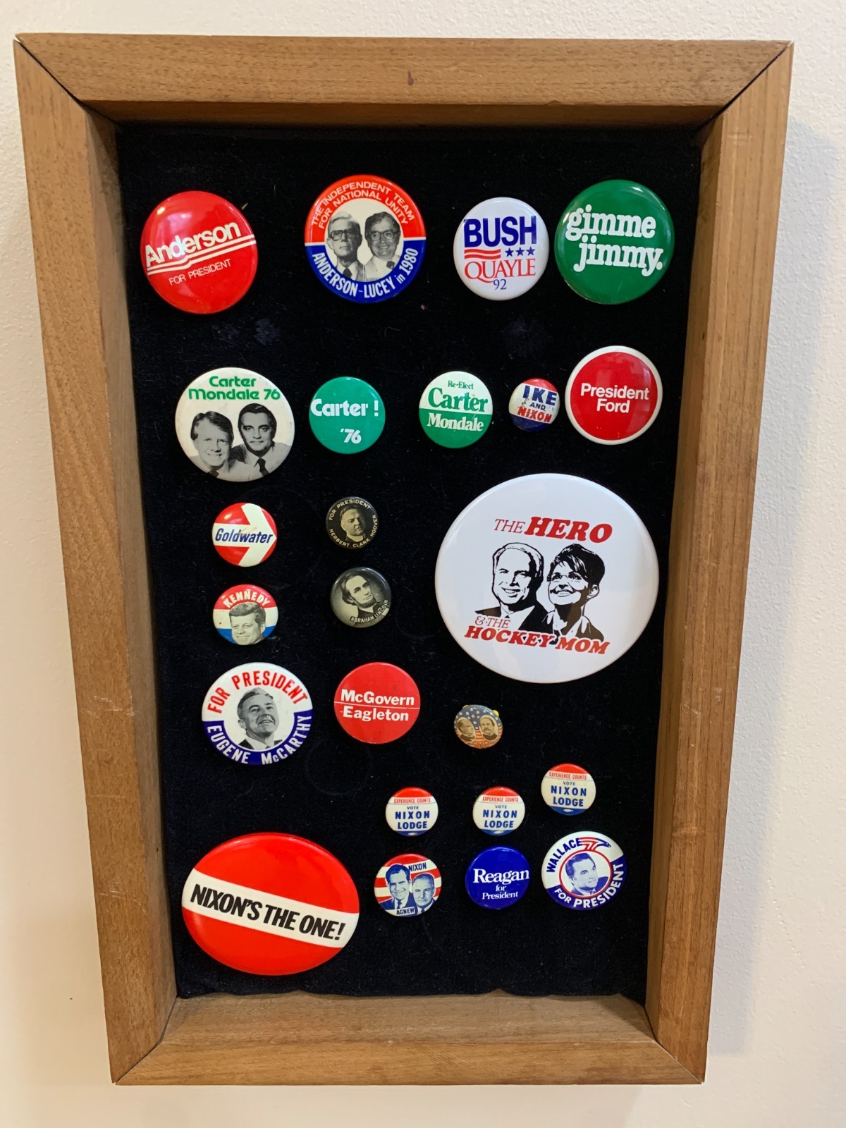 24 Presidential Campaign Buttons