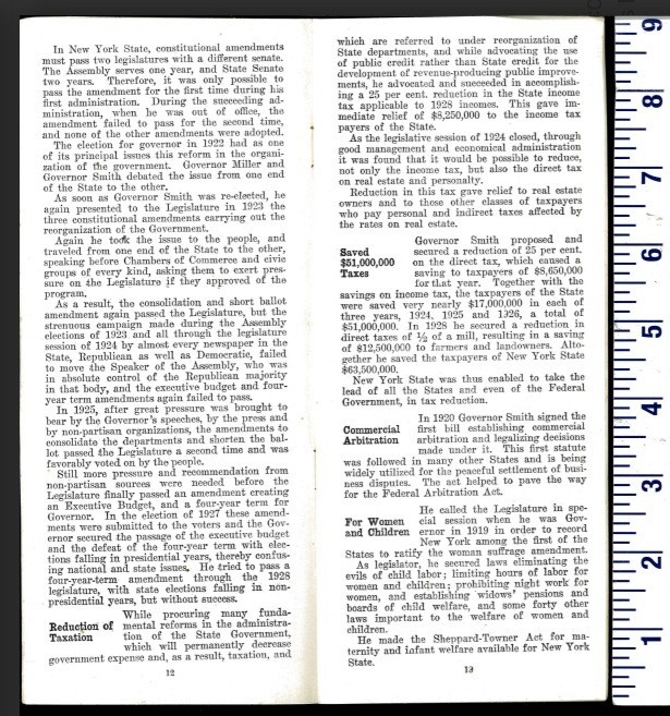 1928 WHAT EVERYBODY WANTS TO KNOW GOV ALFRED SMITH DEMOCRAT NOMINEE HOOVER NY