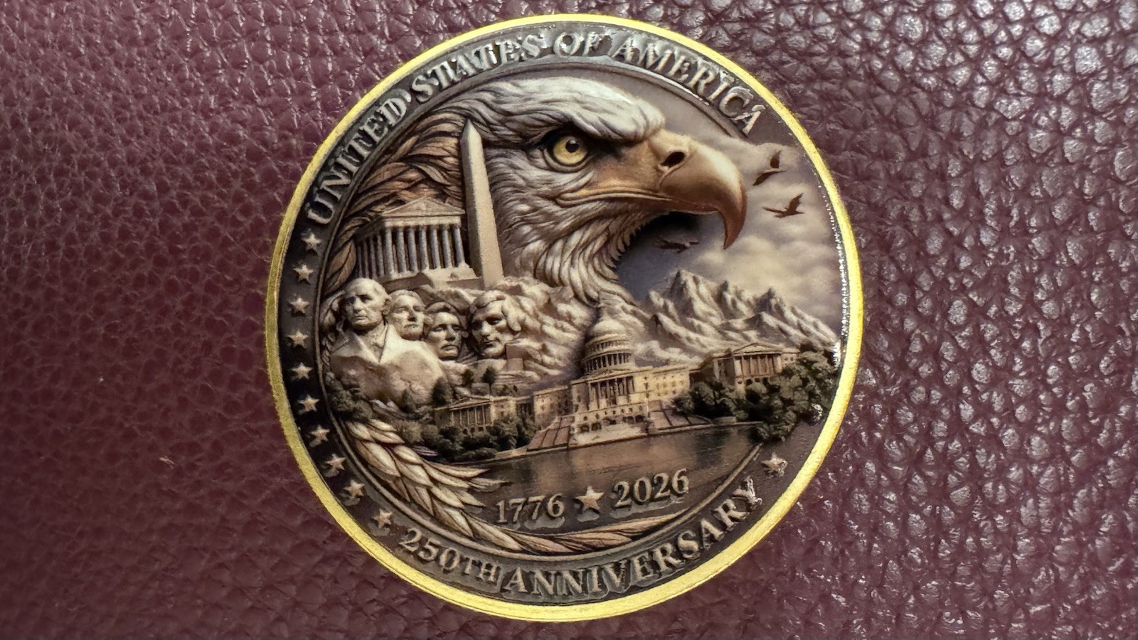 America 250th Anniversary Coin USA Independence Commemorative Souvenir, NEW