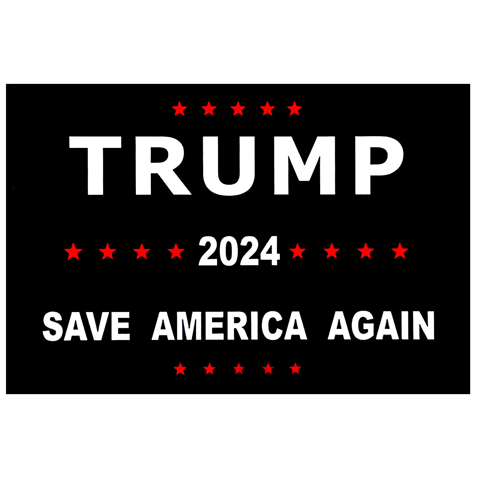 10 Pcs Trump 2024 President Campaign Save America Again Decal Bumper Stickers