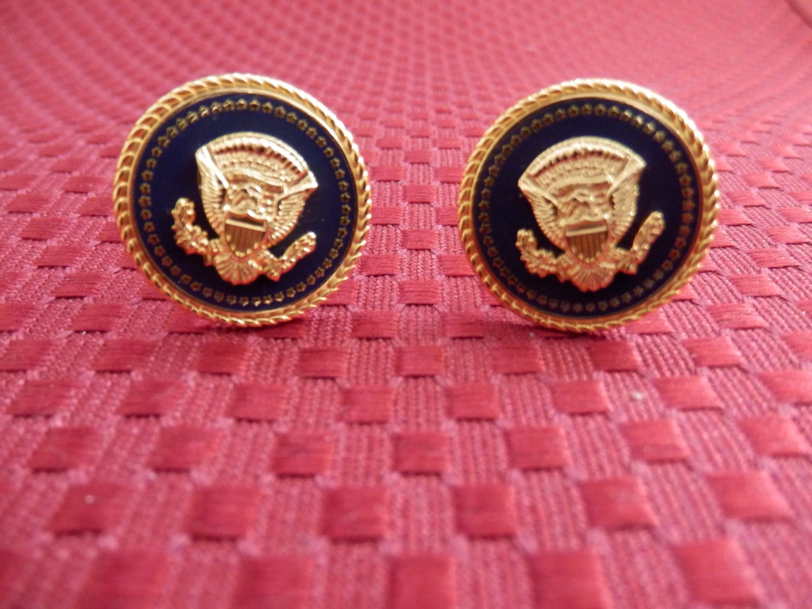 Ronald Reagan White House Issue Cobalt Cuff links