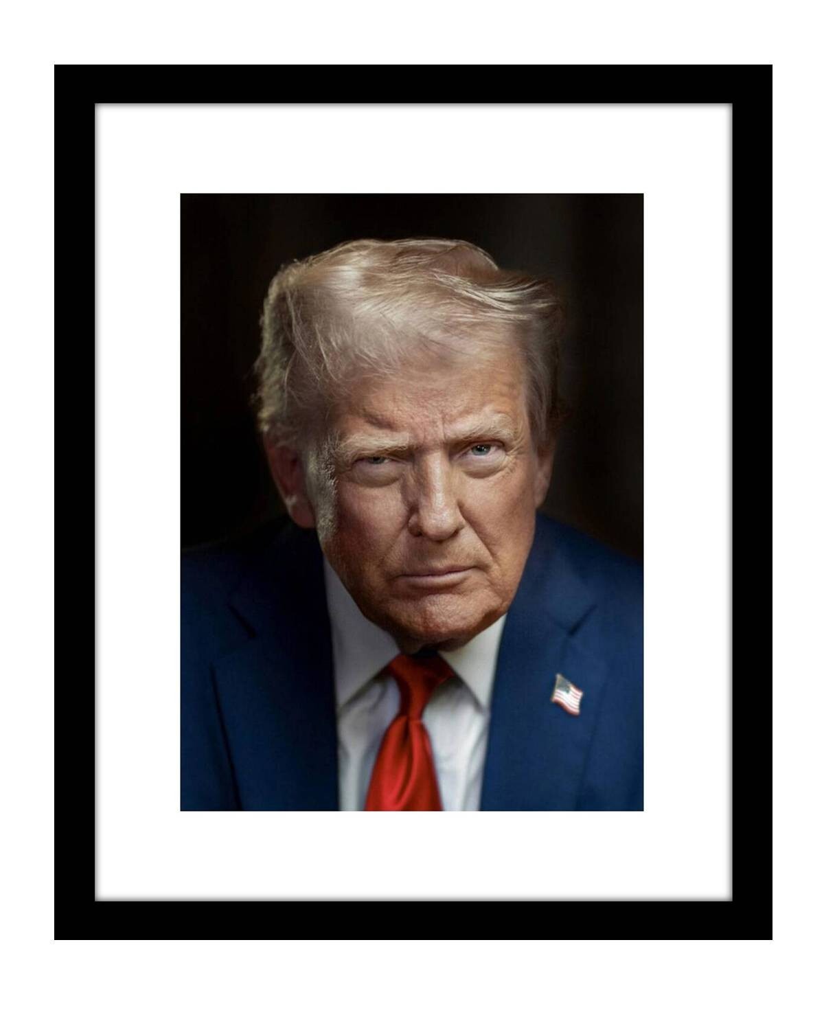 DONALD TRUMP second official 2025 government portrait 8×10 photo US president