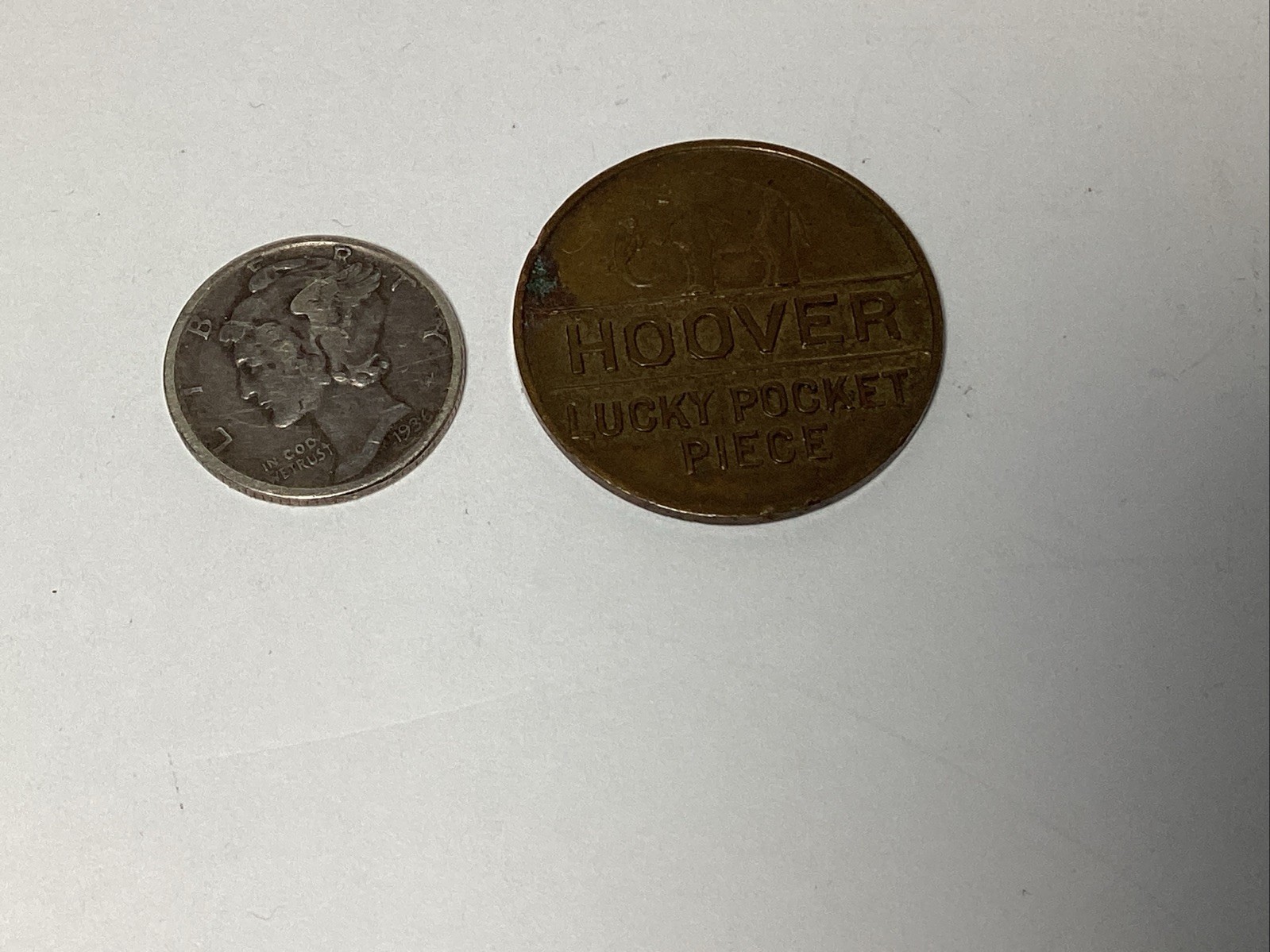 1928 President Hoover Lucky Pocket Piece Good For 4 Years Political Campaign Tok