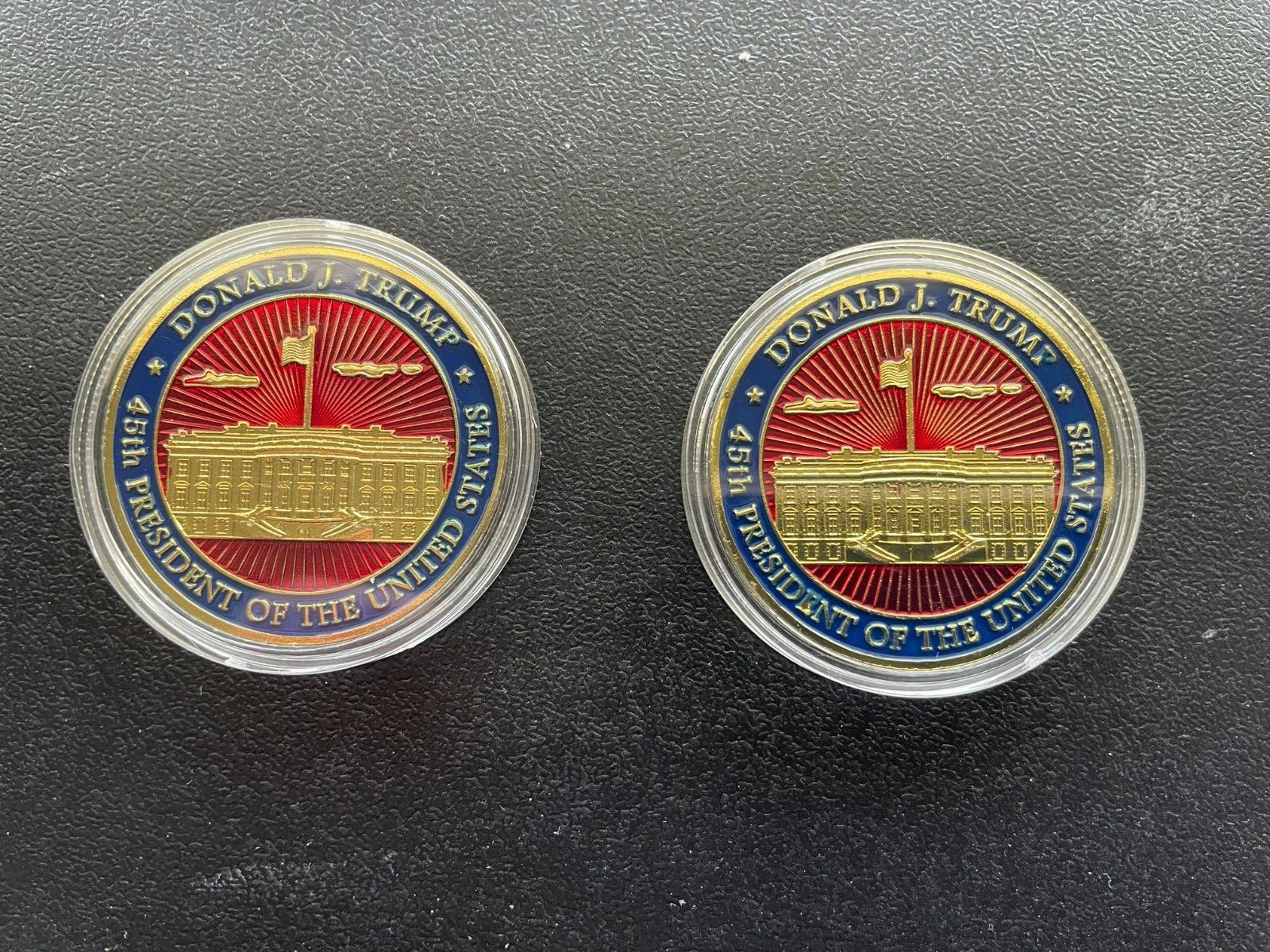 2 DONALD TRUMP 2024 CHALLENGE COINS