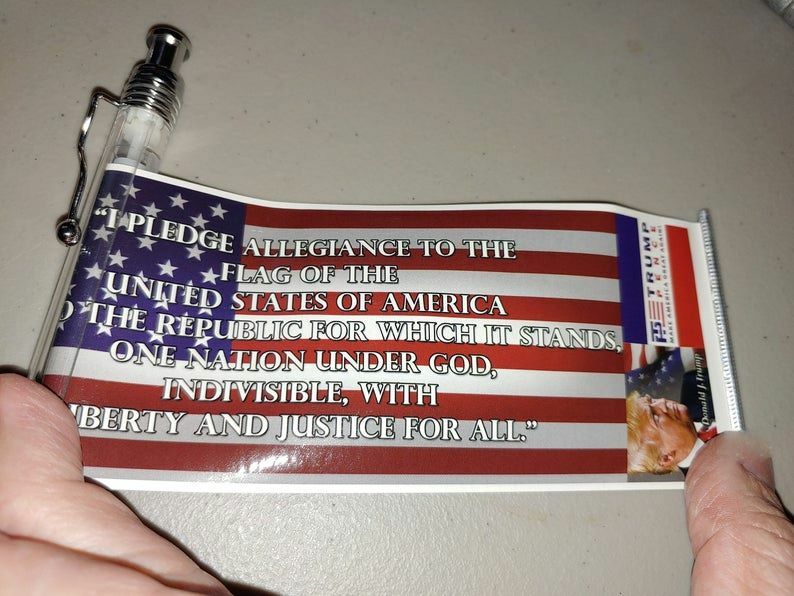 10-Banner Pens President Donald Trump Campaign advertising Blue Ink Pen ’45 2017