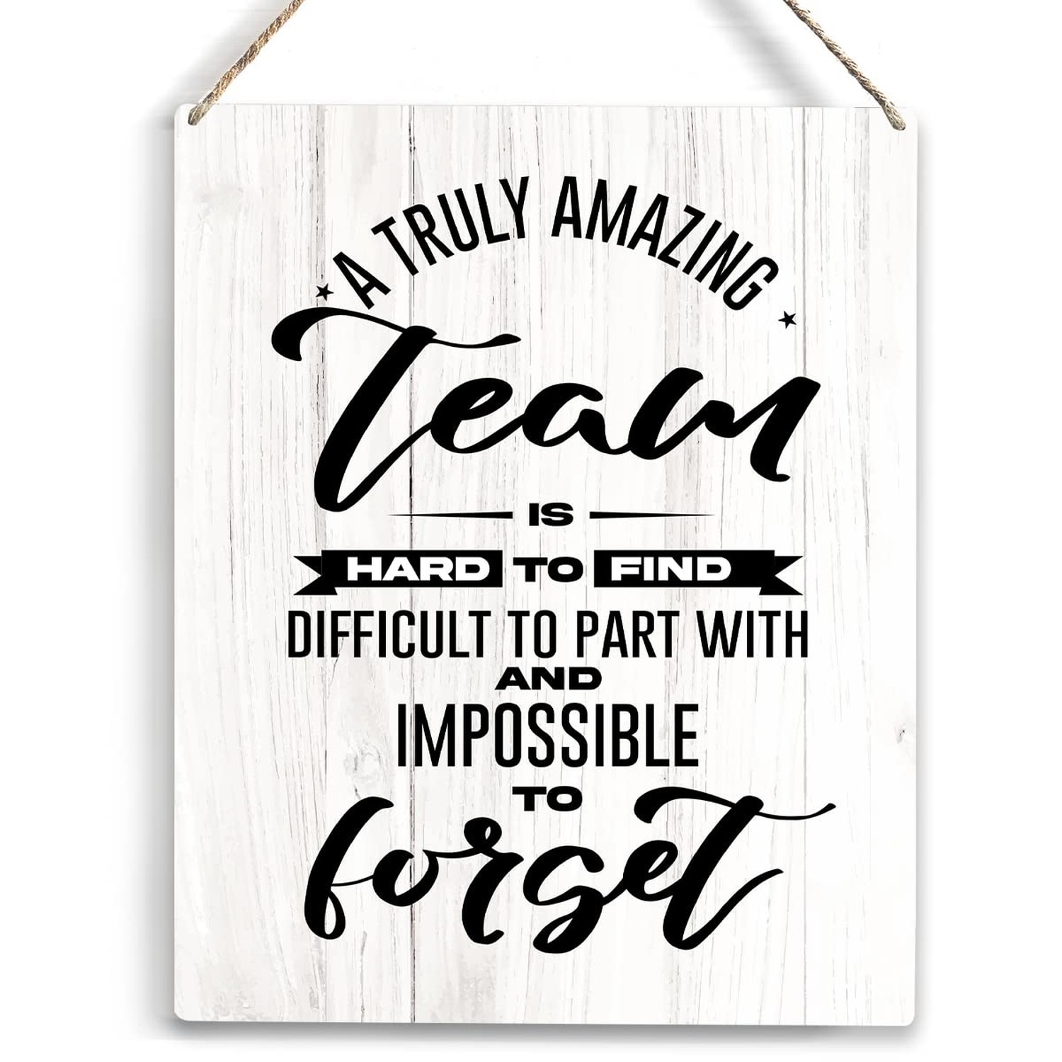 A Truly Amazing Wooden Hanging Sign Appreciation Gifts for Coworkers & Employ…