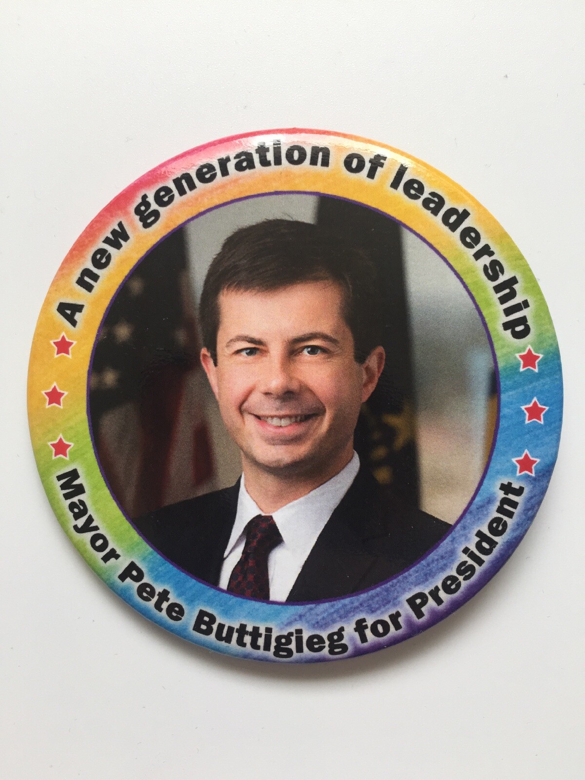 2020 Mayor Pete Buttigieg for President 3″ Button New Generation of Leadership