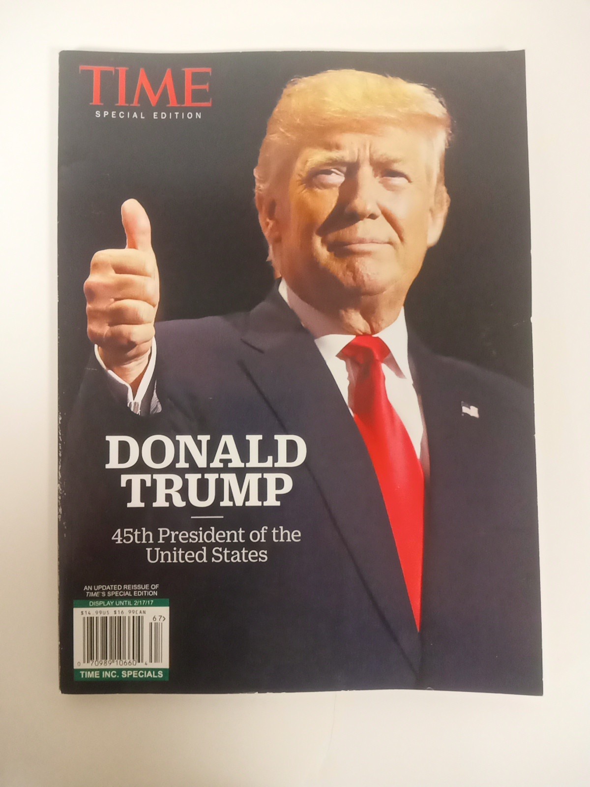 VERY RARE TIME MAGAZINE ELECTION SPECIAL: DONALD TRUMP-45TH U.S. PRESIDENT-2016