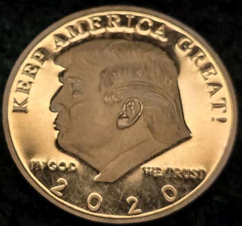 “Keep America Great” Donald Trump 2020 Commemorative Coin- 24K Gold Plated