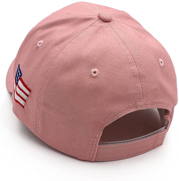 Official Trump 2024 Hat “Save America Again!” Embroidered Pink Cap for Women
