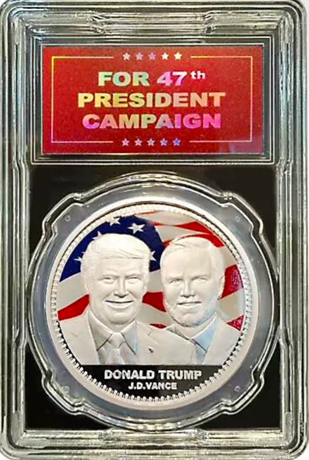 USA 2024 Trump and Vance – 47th Presidential Campaign Commemorative Medal