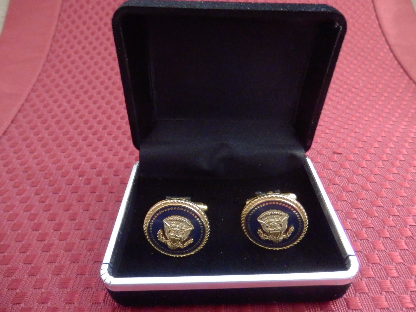 Ronald Reagan White House Issue Cobalt Cuff links