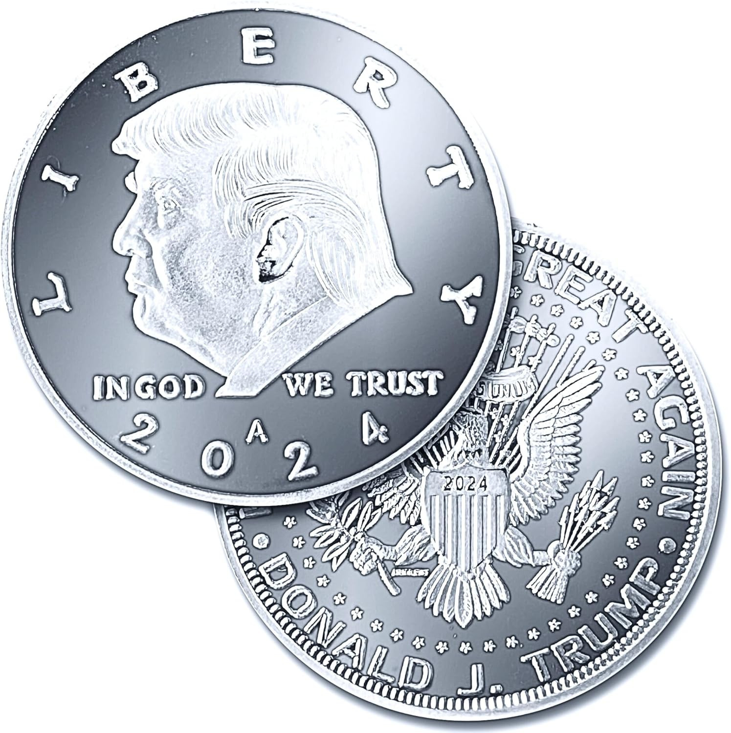Donald Trump Silver Coin 2024 with Certificate of Authenticity, President Coin,