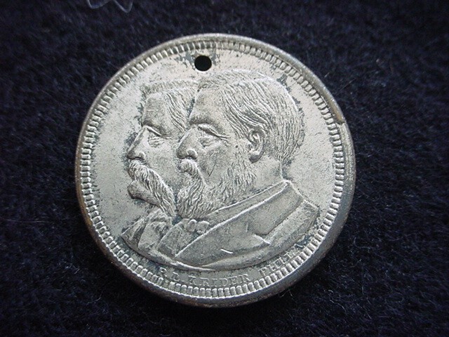 James G. Blaine & John A. Logan 1884 Presidential Campaign Token
