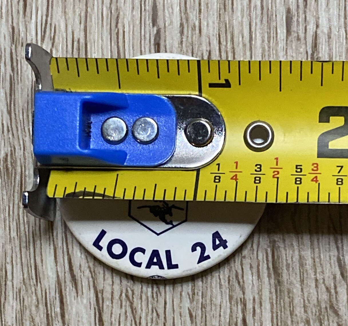 1 1/2” Cello Button AFL-CIO Union Member Local 24 Political Campaign Pin