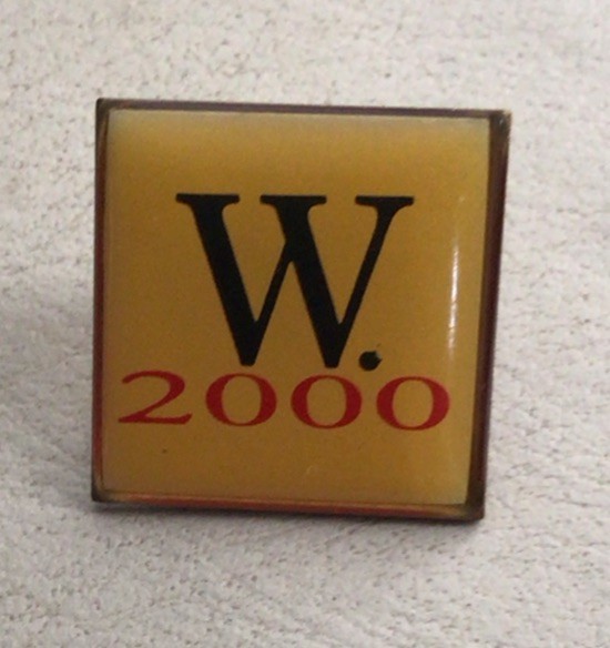 “W” 2000 Campaign Lapel Pin George W Bush Republican