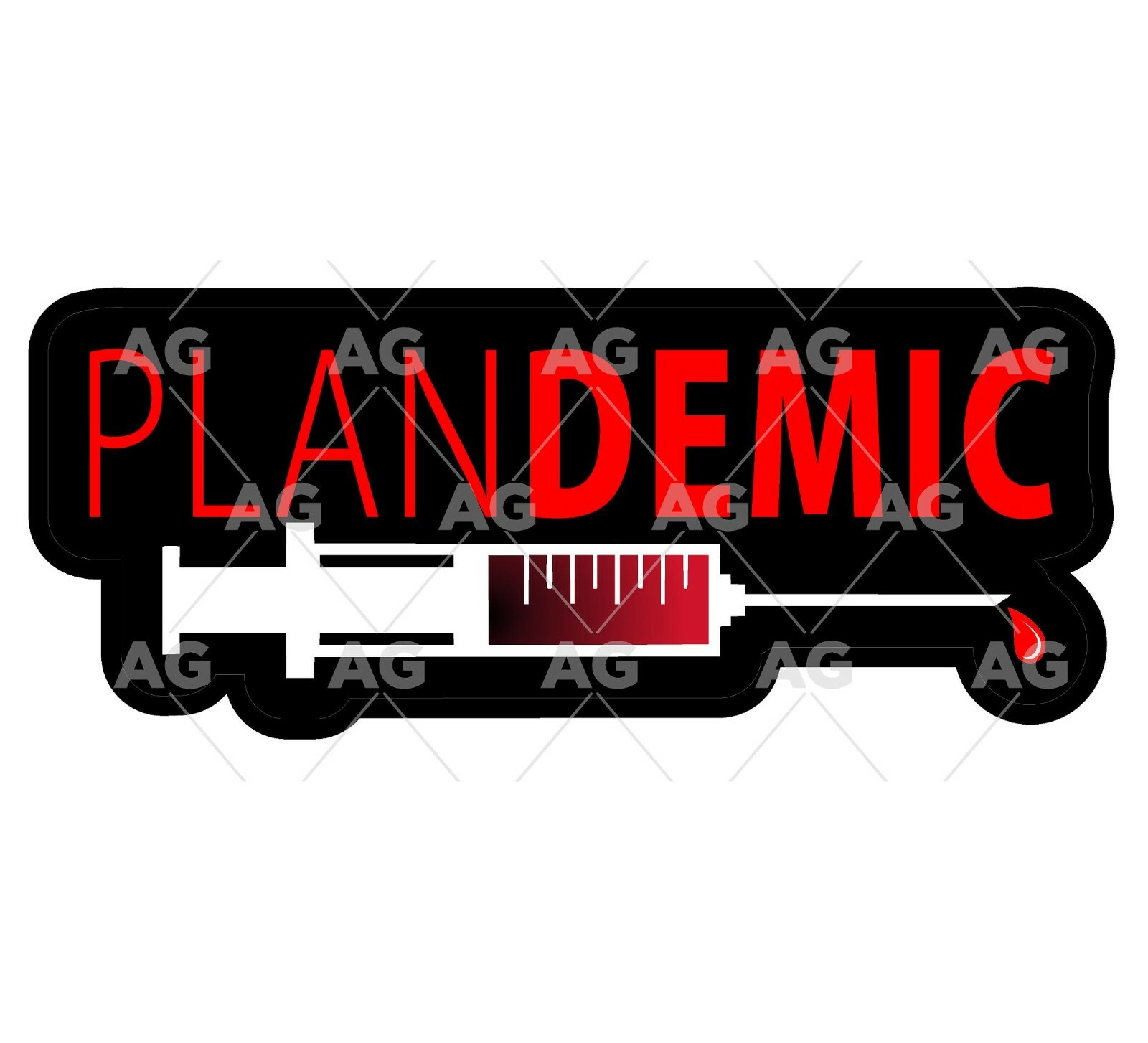 Plandemic Cool Funny USA Vinyl Sticker vehicle Decal