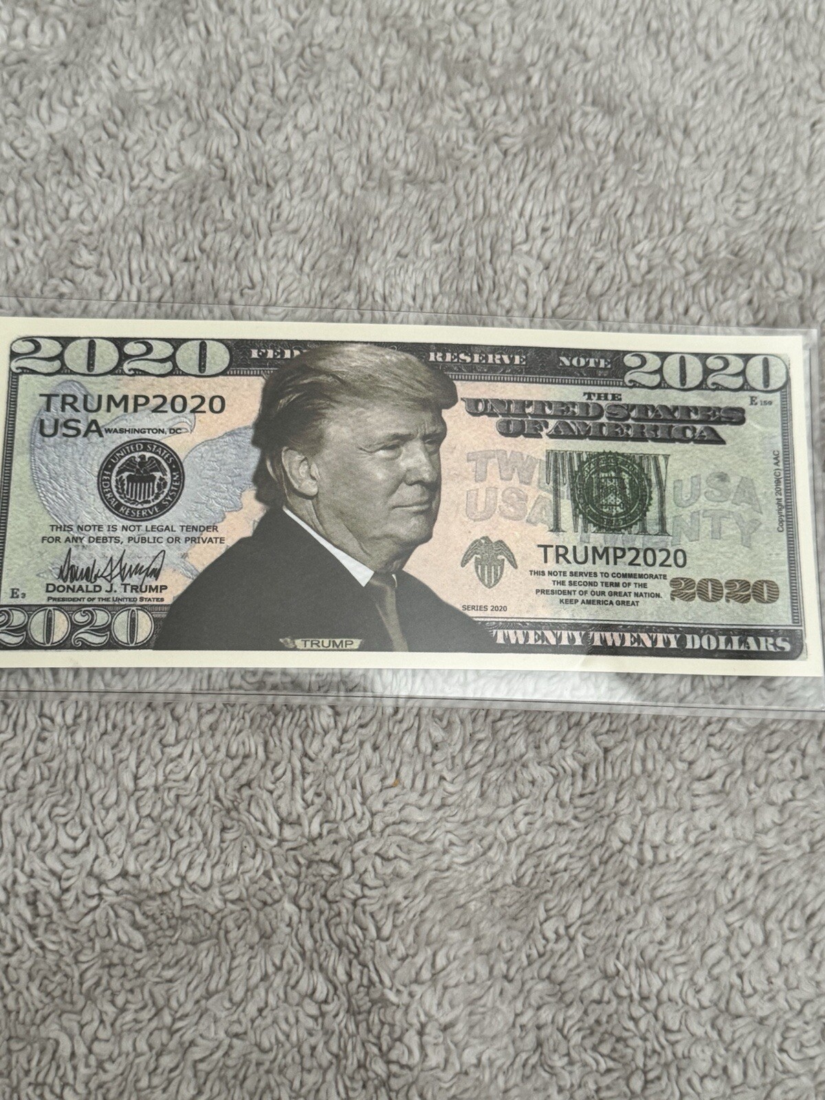 Donald Trump 2020 Dollar Bill MAGA Novelty Funny Money