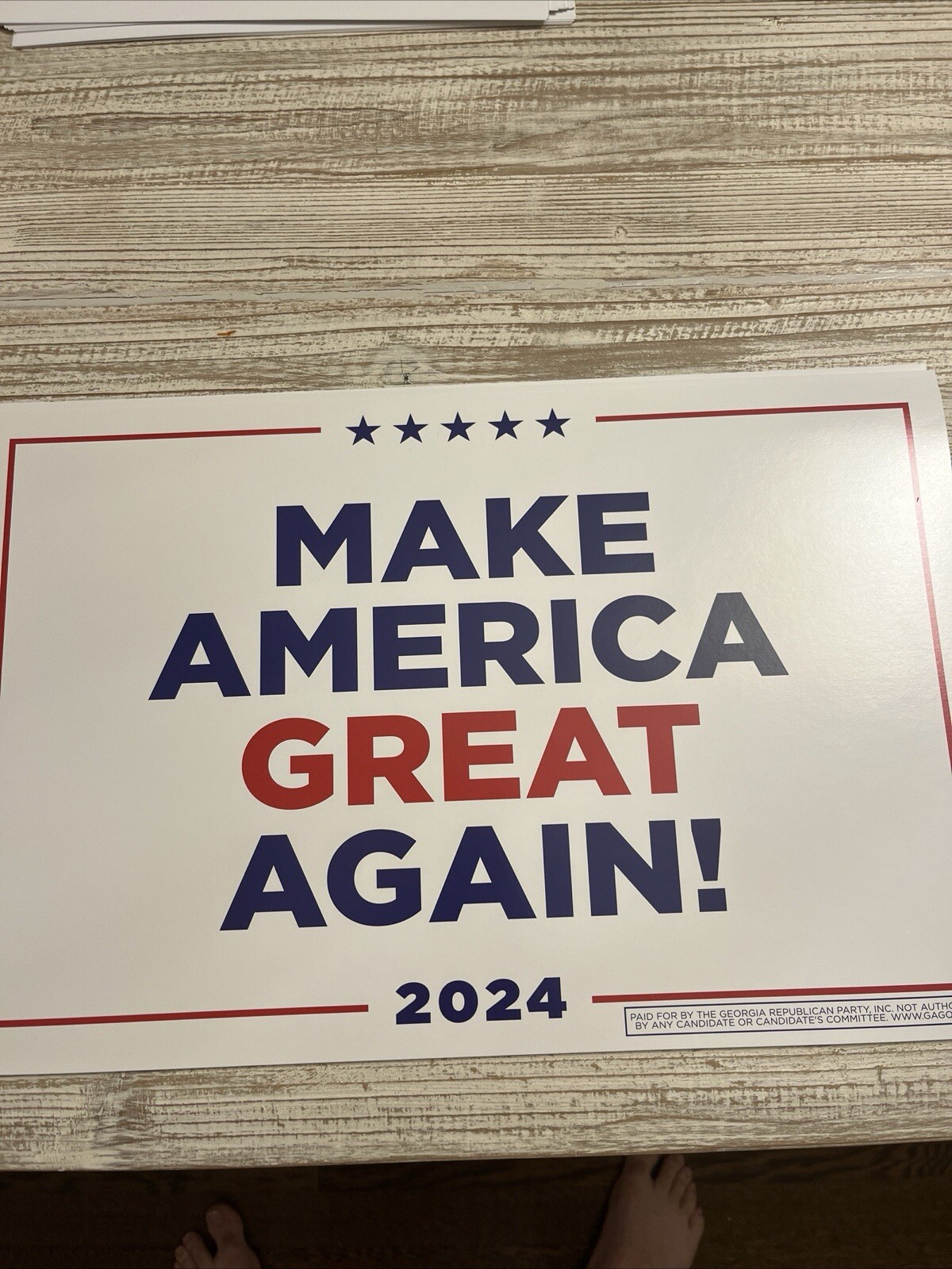 *INAUG SALE* Mix/Match any 2x Trump/Vance Official Campaign Placard Rally Signs