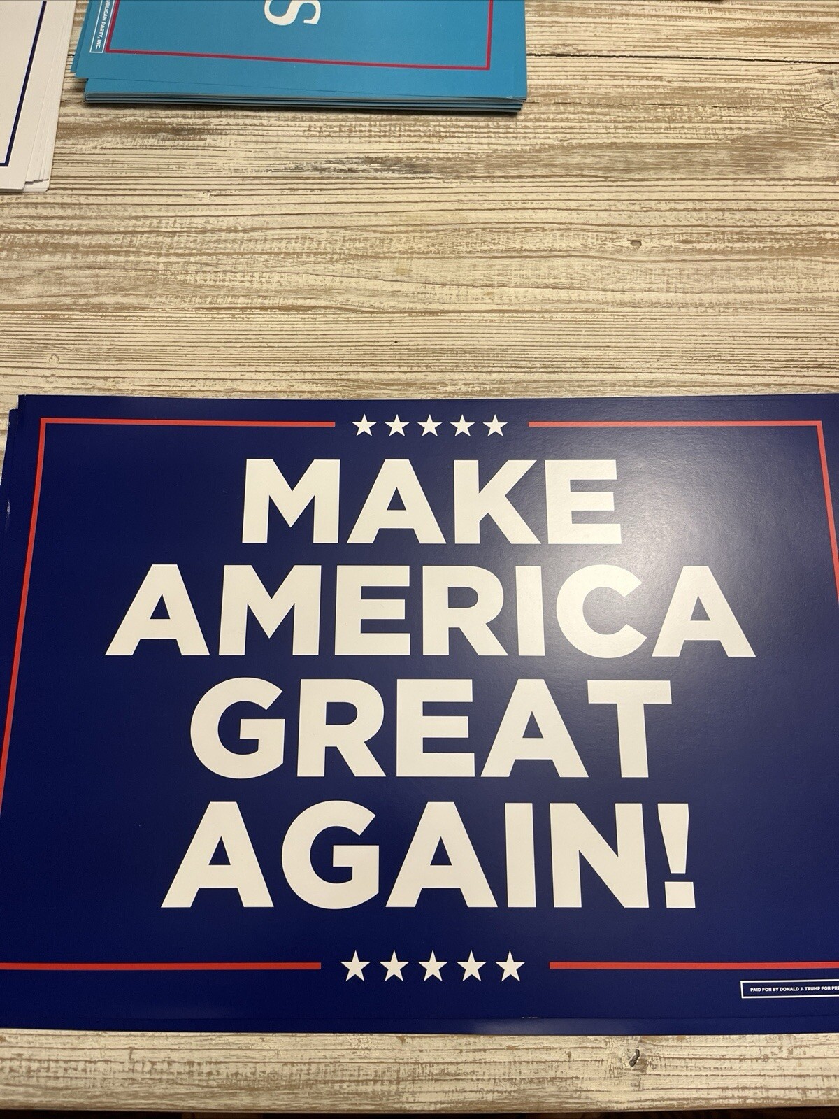*INAUG SALE* Mix/Match any 2x Trump/Vance Official Campaign Placard Rally Signs