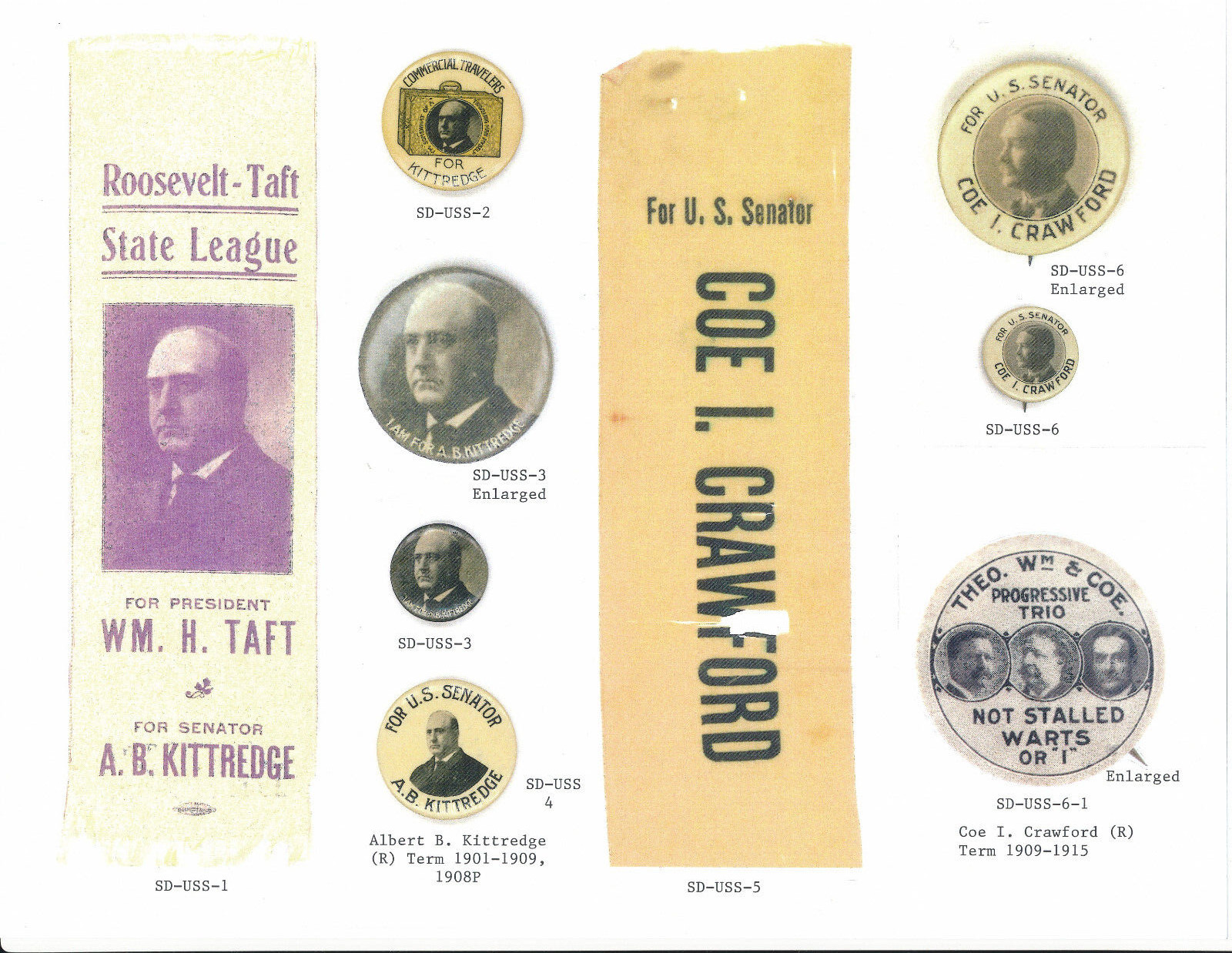 Political Campaign Items Idaho-Montana-N.Dakota-S.Dakota-Wyoming 256 page book