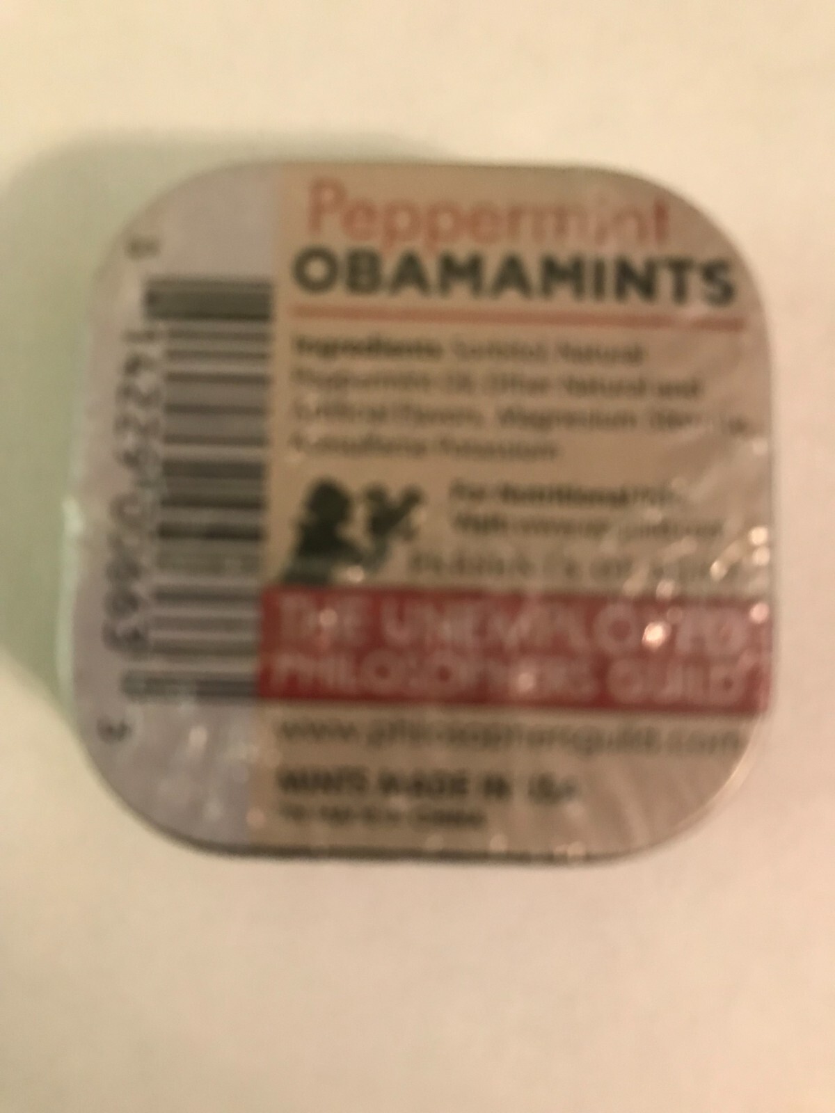 RARE Sealed OBAMA MINTS Metal Box Peppermints “YES WE CAN” 2008