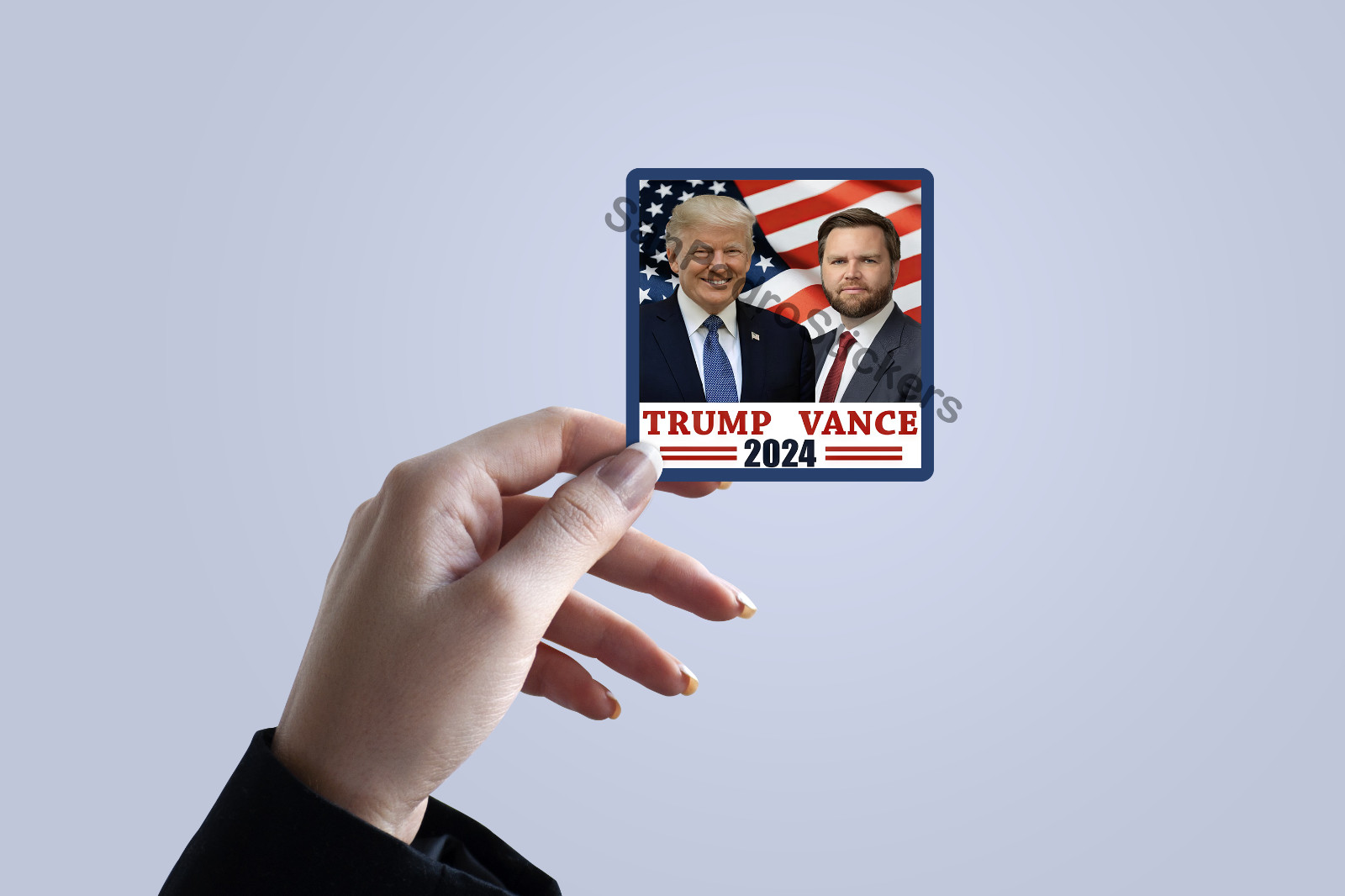 TRUMP / VANCE 2024 SHOW YOUR SUPPORT 3″ x 3.25″ Glossy Vinyl Sticker