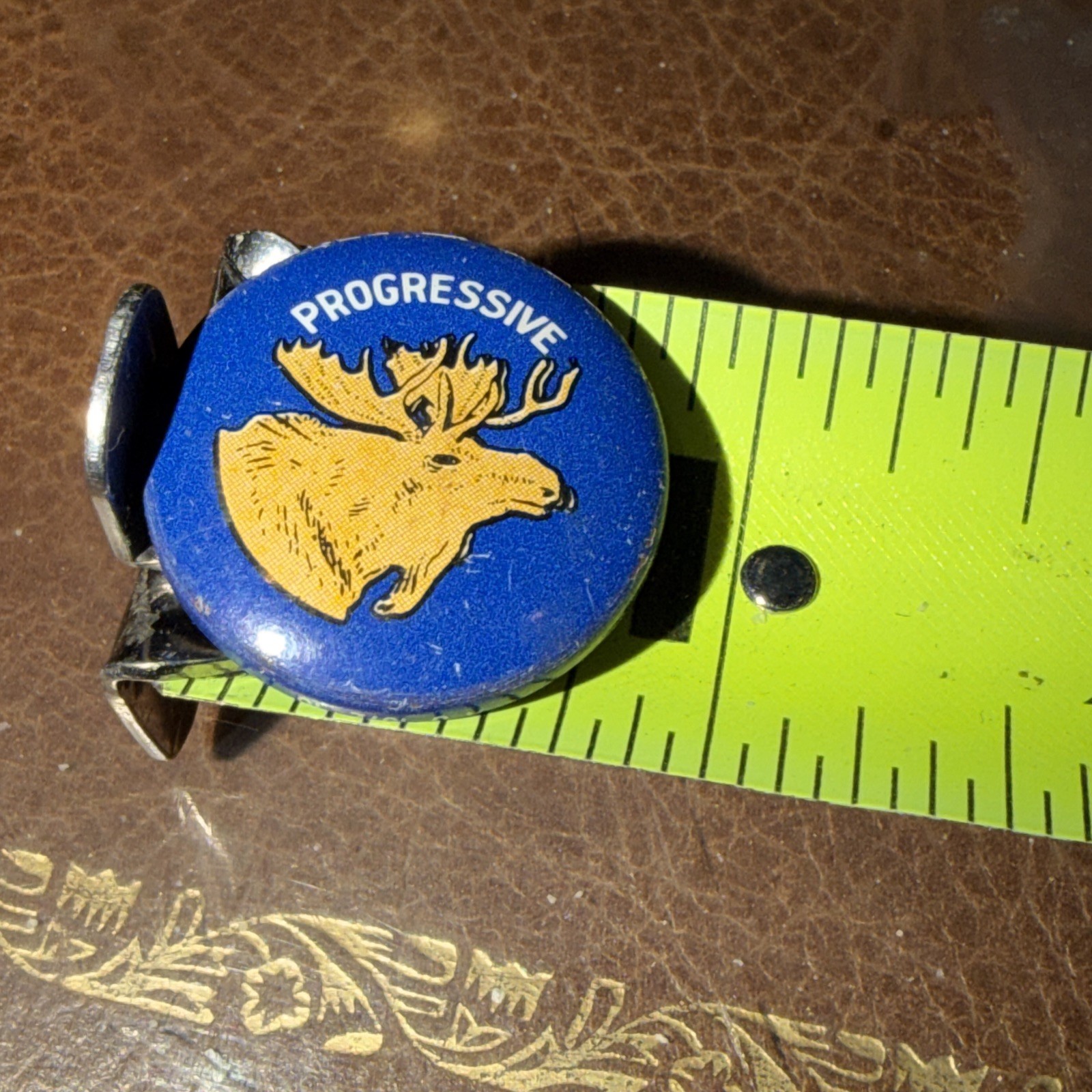 TEDDY ROOSEVELT progressive party for President 7/8″ campaign pin REPRODUCTION