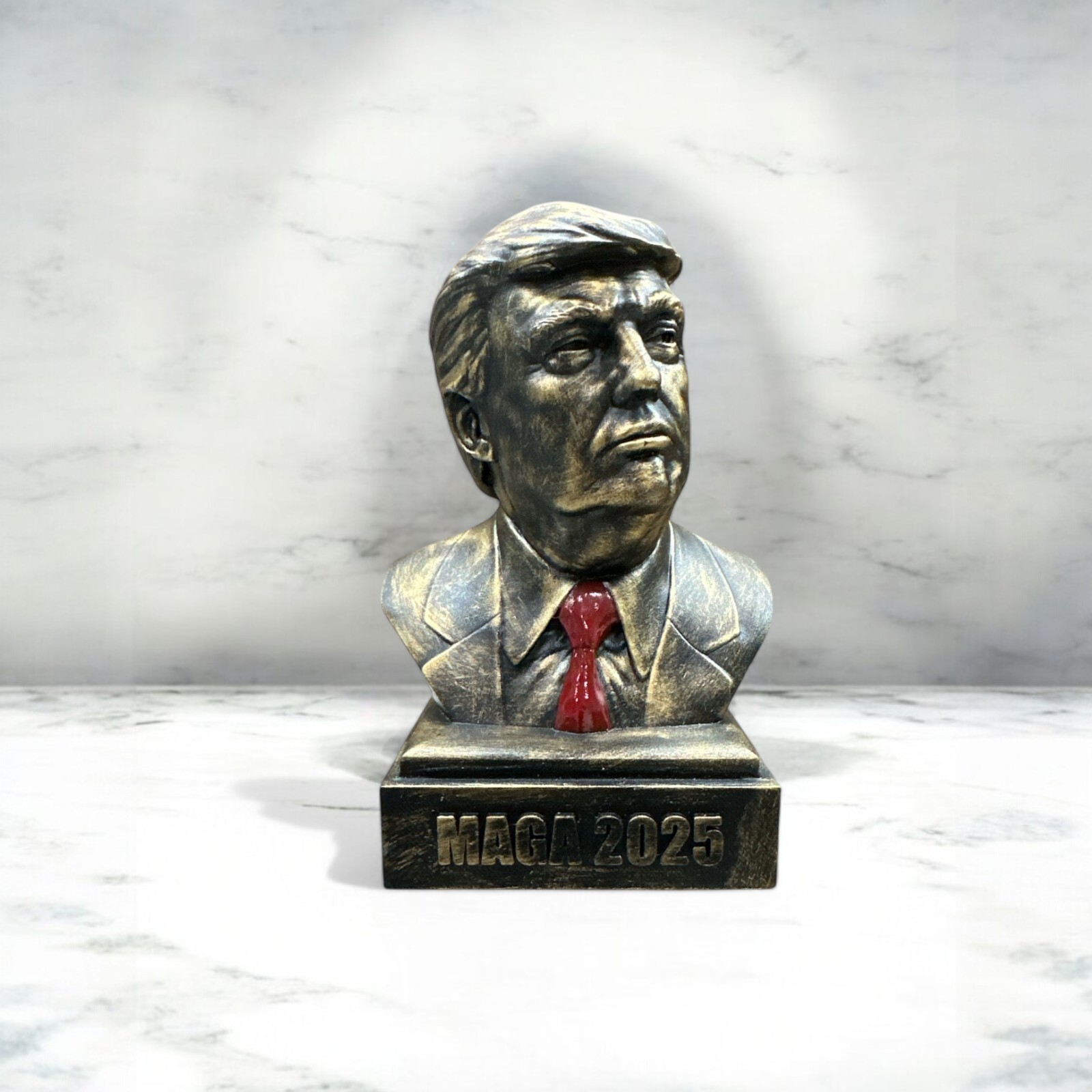 This premium 3D resin printed bust of Donald Trump is a must-have collectible.
