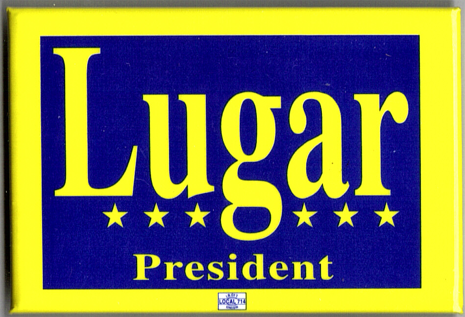 1996 Dick Lugar (2×3)” / (R)Presidential Hopeful Campaign Button(Pin01)