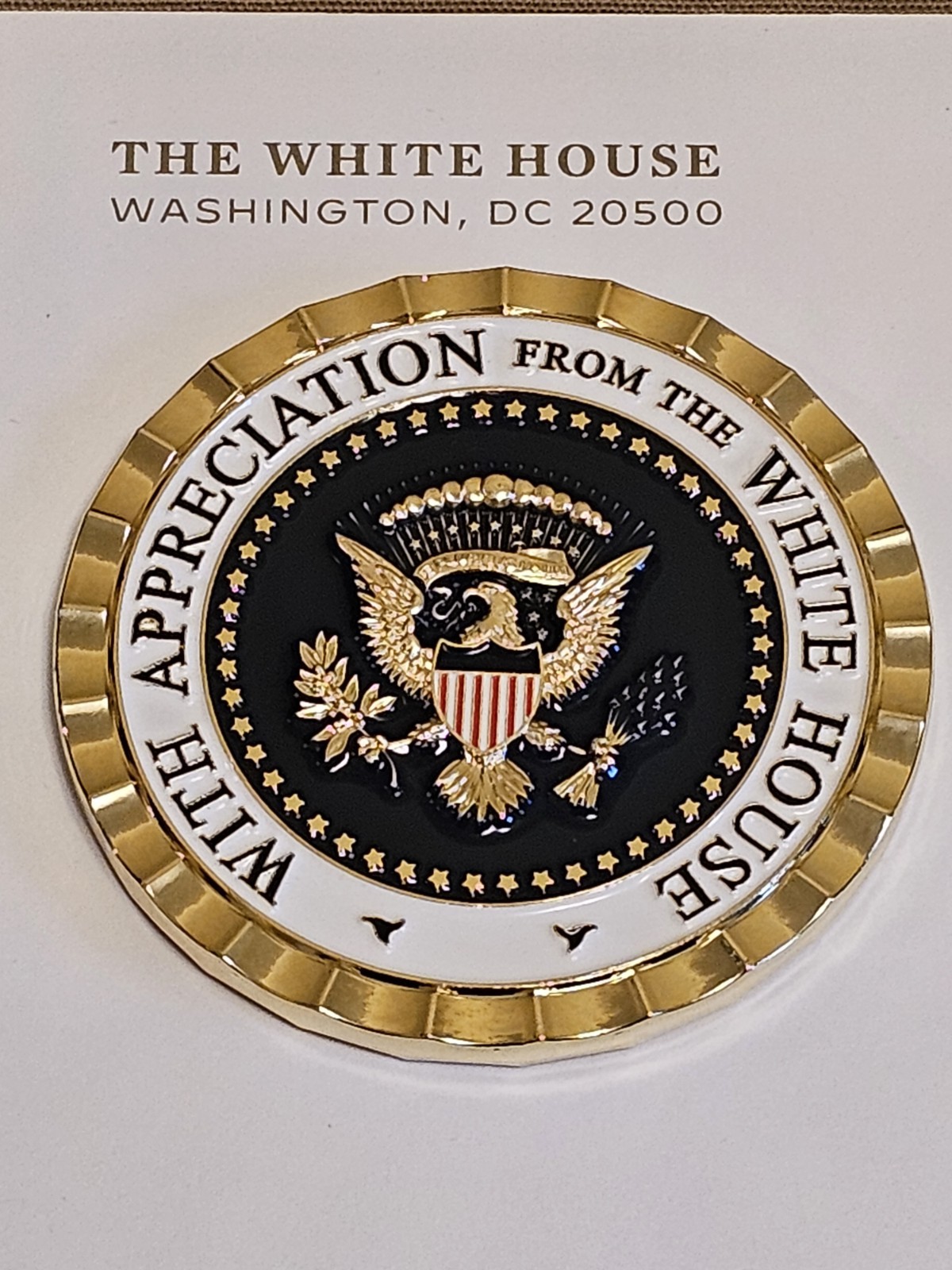 President 45&47 Donald J Trump Appreciation Coin 2.25 Inches~ WHMO Coin.