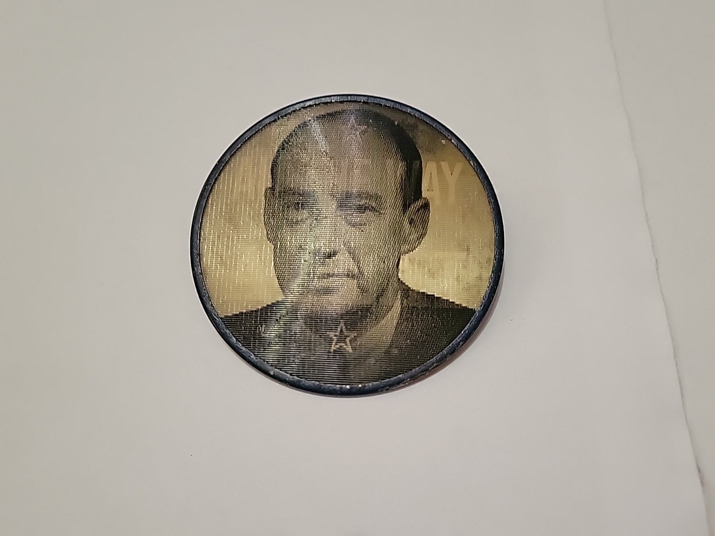 All the Way With Adlai Stevenson Flasher Political Campaign Pin Button President