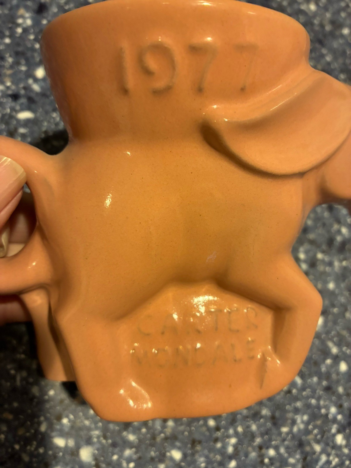 Vintage political mugs by Frankoma from 1970’s Carter/Mondale