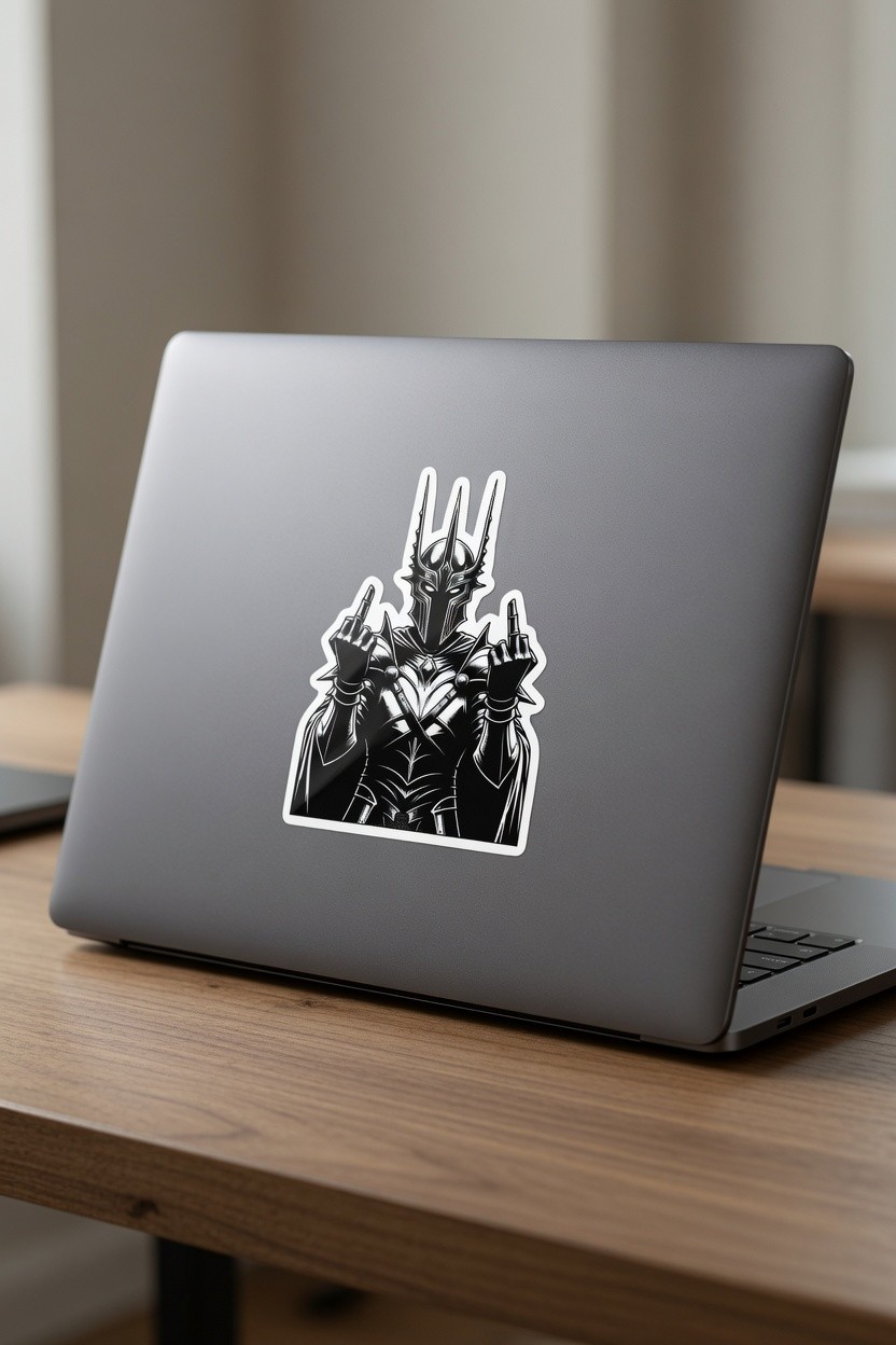Suaron Flipping the Bird – LOTR: Lord of the Rings – 3″ Decal/Sticker